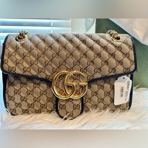 Gucci medium GG canvas marmont bag. NWT.